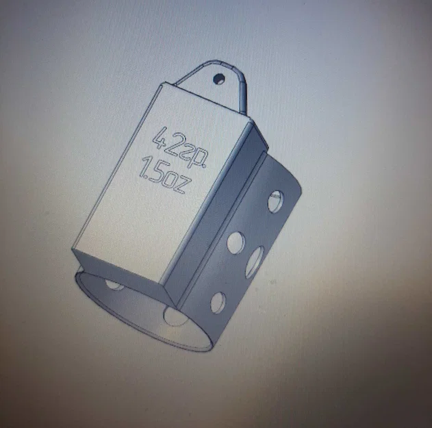 Lồng câu cá (Feeder) 42g - Có thể điều chỉnh trọng lượng lên đến 56g - Image 1