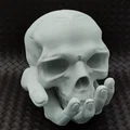 Skull in Hand - Ống heo/Heo đất hình đầu lâu trên bàn tay - Thumbnail 3
