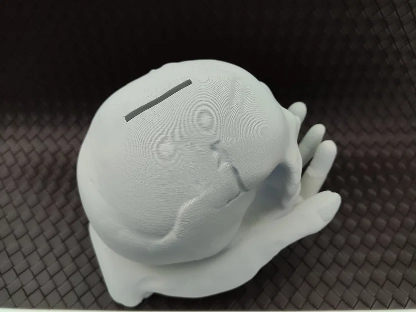 Skull in Hand - Ống heo/Heo đất hình đầu lâu trên bàn tay - Image 8