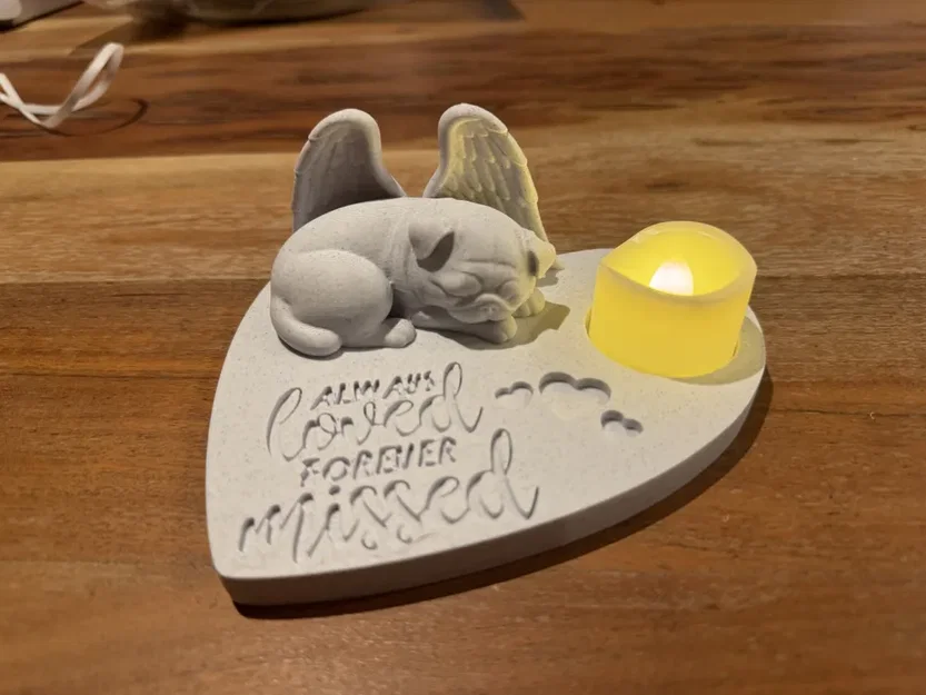 Tượng thiên thần Pug tưởng niệm - Mãi yêu thương, mãi nhớ về - Image 2