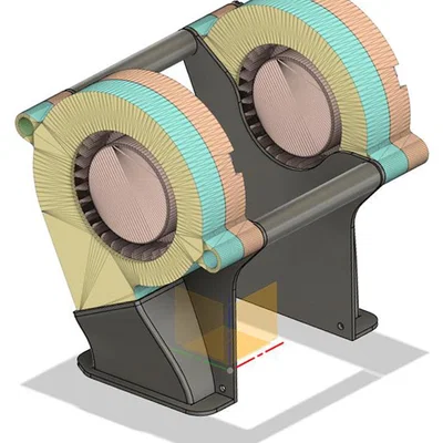 Ngàm gắn quạt 5015 cho FLSUN SR