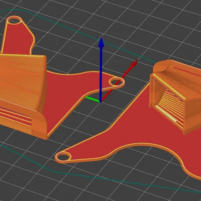 Ngàm gắn quạt 5015 cho FLSUN SR