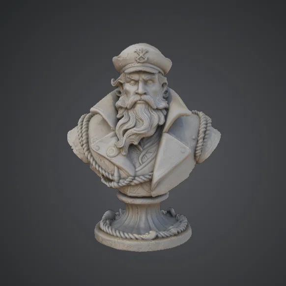 Tượng Bán Thân Thuyền Trưởng – Chân Dung Người Chỉ Huy Hàng Hải - Image 1