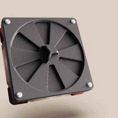 Nắp đậy cửa gió có thể đóng mở cho quạt 120mm