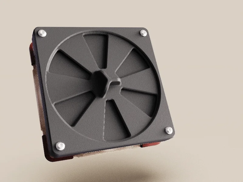 Nắp đậy cửa gió có thể đóng mở cho quạt 120mm 1