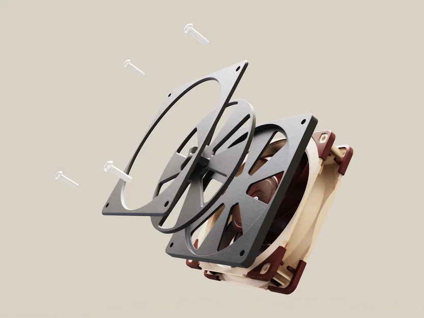 Nắp đậy cửa gió có thể đóng mở cho quạt 120mm - Image 2