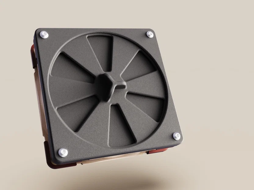 Nắp đậy cửa gió có thể đóng mở cho quạt 120mm - Image 4