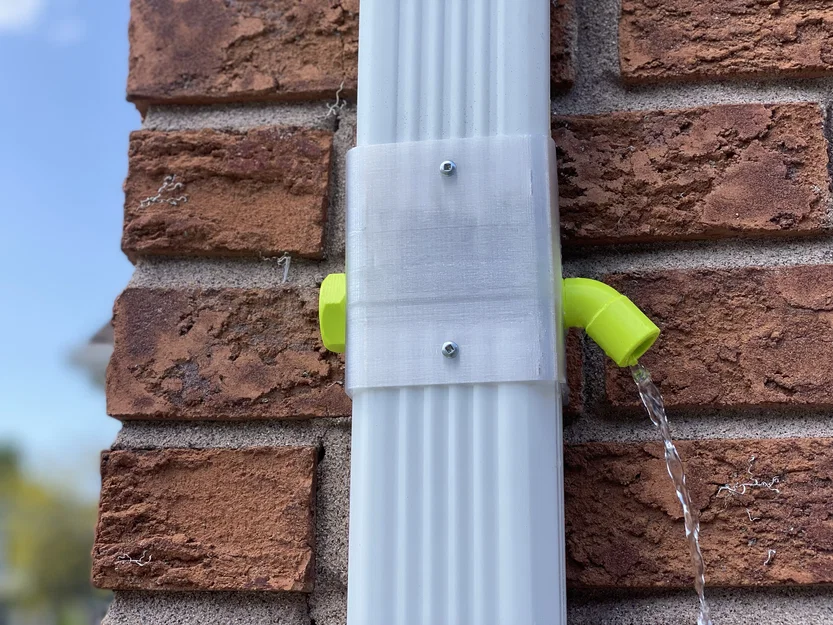 Bộ chia dòng nước mưa gắn máng xối cho thùng chứa - Image 2