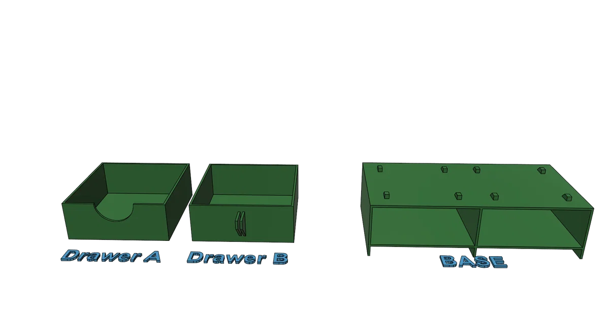 Bộ khay đựng đồ dùng văn phòng, ống cắm bút để bàn, in 3D dễ dàng không cần support - Image 10