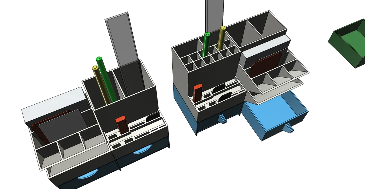 Bộ khay đựng đồ dùng văn phòng, ống cắm bút để bàn, in 3D dễ dàng không cần support - Image 12