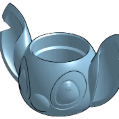 Mẫu in 3D ly đựng đồ hình Stitch cực cute và độc đáo