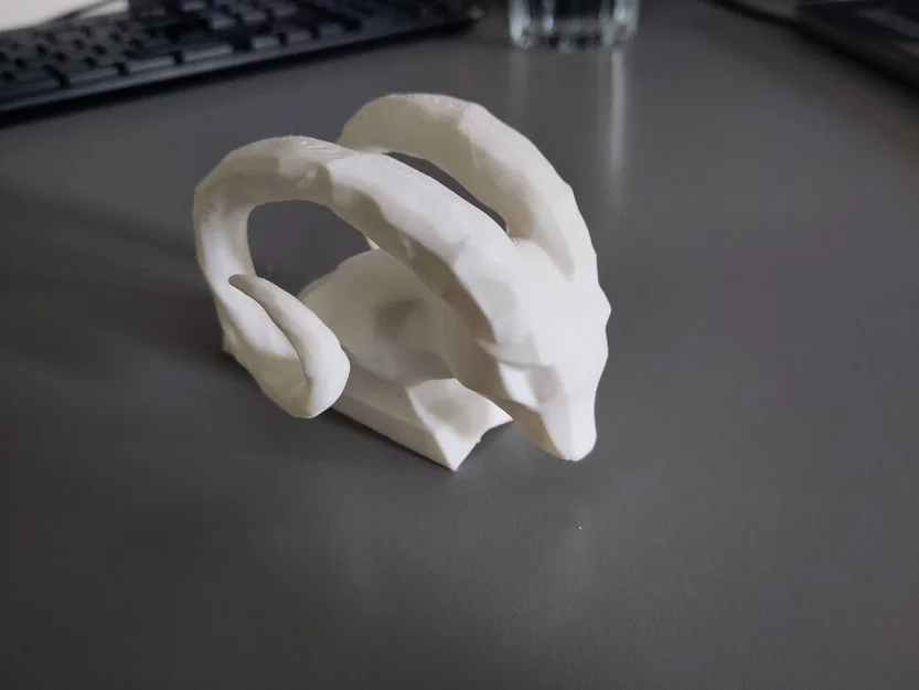 Tượng trang trí đầu dê Dodge RAM in 3D phong cách mạnh mẽ - Image 3