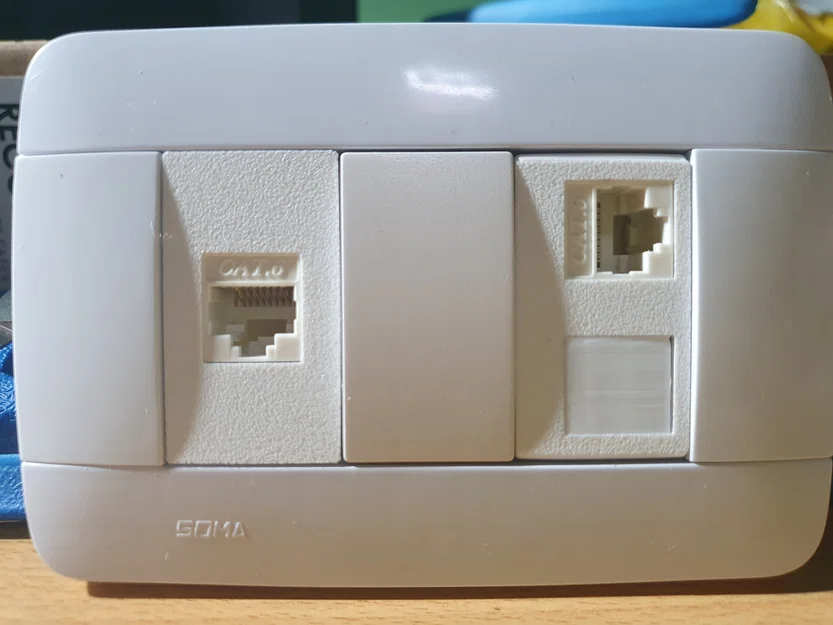 Module Keystone RJ45 Cat.6 in 3D cho mặt ổ cắm Soma - Image 1