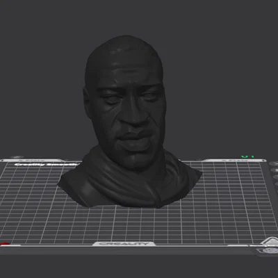 Mô hình tượng bán thân George Floyd (File in 3D chất lượng cao)