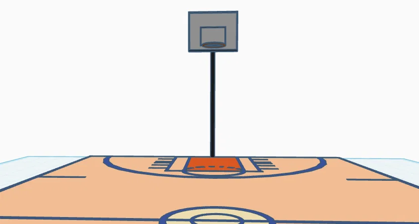 Mô hình sân bóng rổ 3D đẹp mắt cho góc làm việc - Image 2