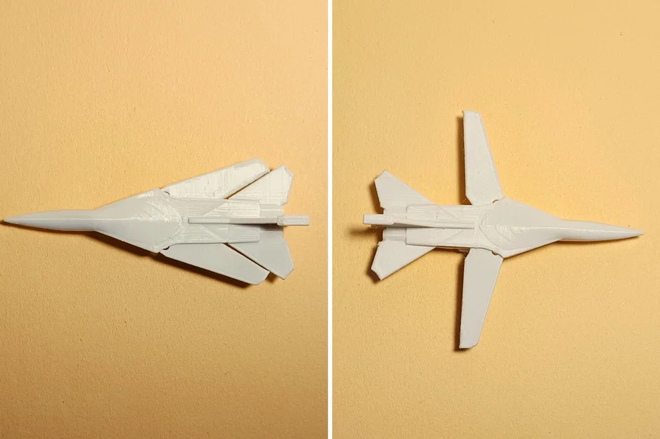 F-111 Aardvark: Mô hình máy bay chiến đấu mini in liền khối và có khớp cử động - Image 3