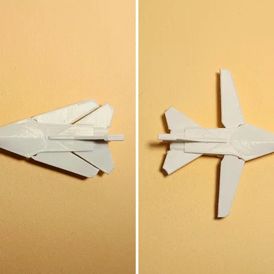 F-111 Aardvark: Mô hình máy bay chiến đấu mini in liền khối và có khớp cử động
