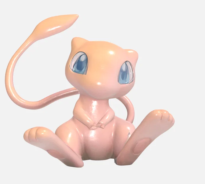 Mô hình Mew Pokémon đáng yêu - Mẫu in 3D trang trí siêu dễ thương - Image 1