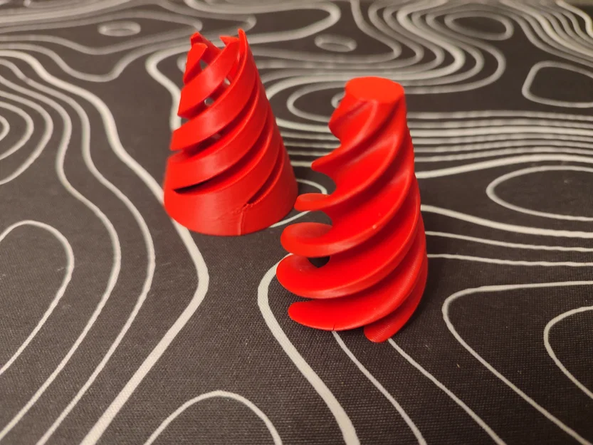 Mô hình hình nón xoắn Spiral cone - Đồ chơi Fidget xả stress in 3D - Image 2