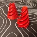 Mô hình hình nón xoắn Spiral cone - Đồ chơi Fidget xả stress in 3D - Thumbnail 2