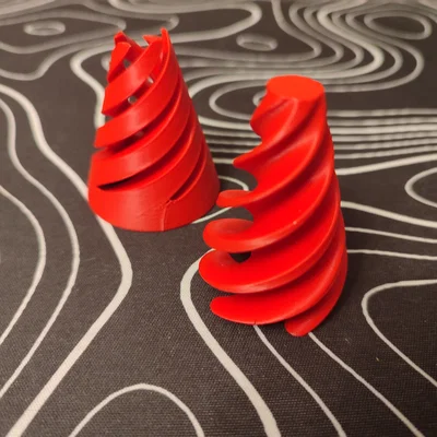 Mô hình hình nón xoắn Spiral cone - Đồ chơi Fidget xả stress in 3D