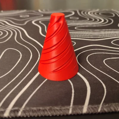Mô hình hình nón xoắn Spiral cone - Đồ chơi Fidget xả stress in 3D