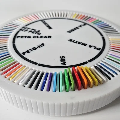 Bộ xoay đựng mẫu nhựa Bambu (100 khe) - Có dán nhãn