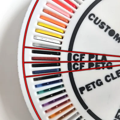 Bộ xoay đựng mẫu nhựa Bambu (100 khe) - Có dán nhãn