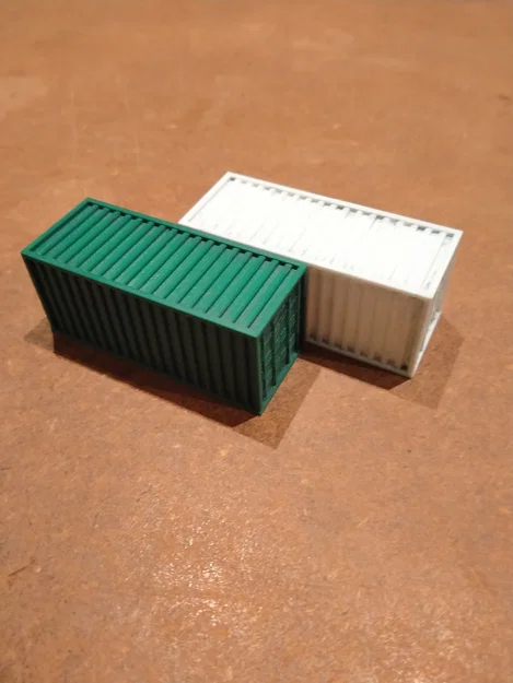 Mô hình container 20ft tỉ lệ HO (1:87) - Thiết kế in 3D miễn phí - Image 1