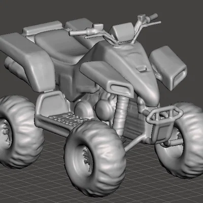 Mô hình xe địa hình Quad Bike ATV 3D in siêu đẹp