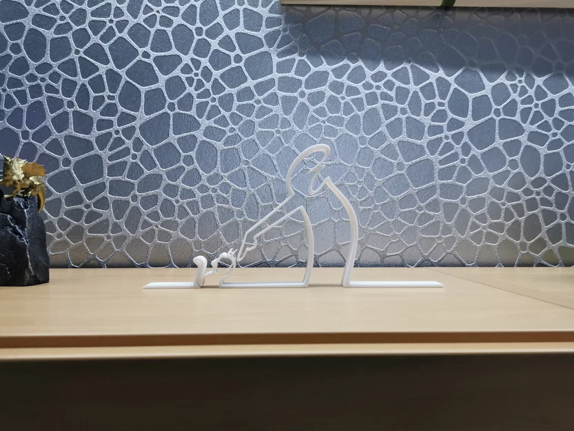 Mô hình trang trí La Linea cùng mèo in 3D độc đáo - Image 2