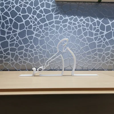 Mô hình trang trí La Linea cùng mèo in 3D độc đáo