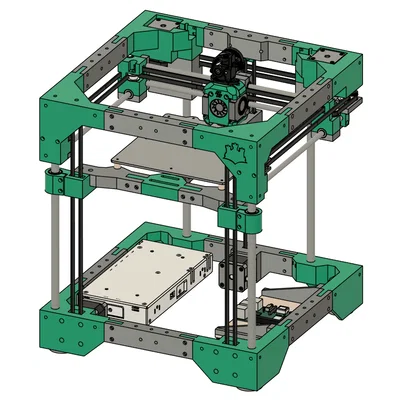 Máy in 3D Bastion - CoreXY với khung in hoàn toàn