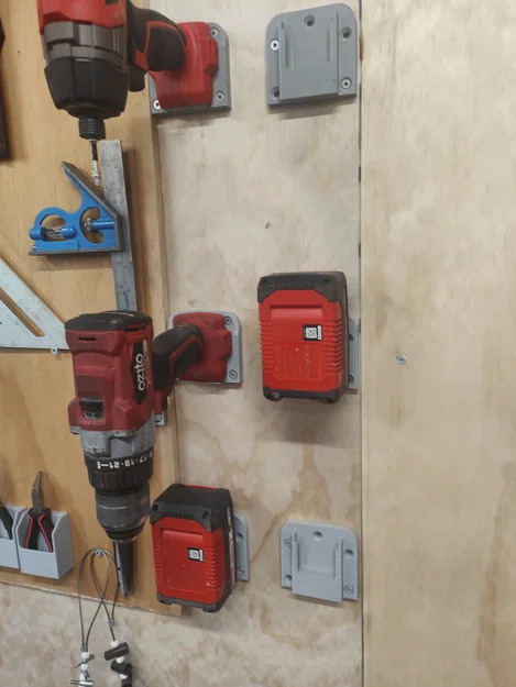 Giá treo dụng cụ và pin Ozito hoặc Einhell PXC - Image 1