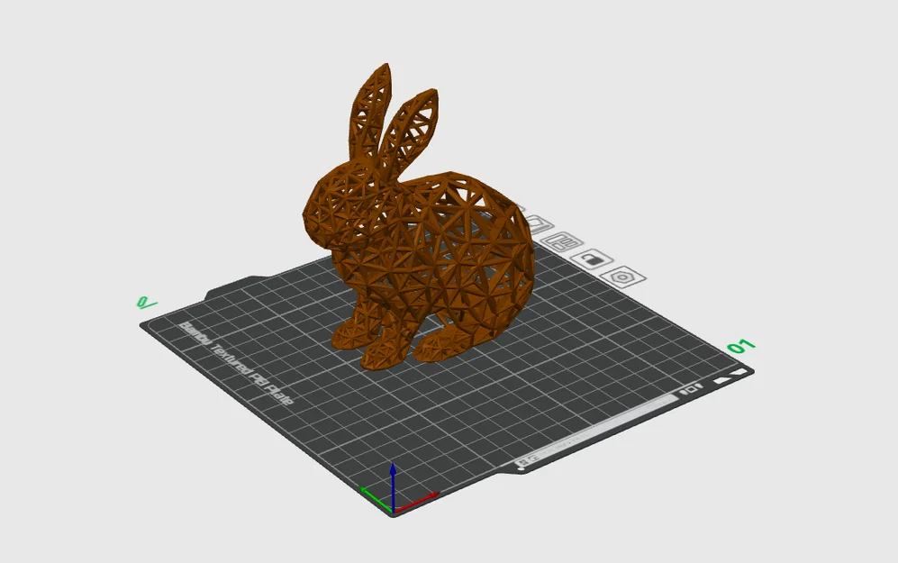 Thỏ Voronoi – Tượng Chú Thỏ Dạng Lưới (Không Cần Infill) - Image 2