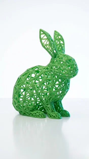 Thỏ Voronoi – Tượng Chú Thỏ Dạng Lưới (Không Cần Infill) - Image 3