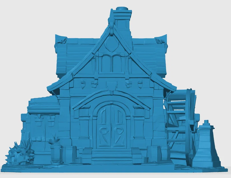 Cối xay con người, mô hình trang trí cho thị trấn - Image 3