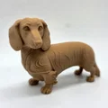 Mô hình chú chó Dachshund lông dài (tư thế đứng) - Thumbnail 3