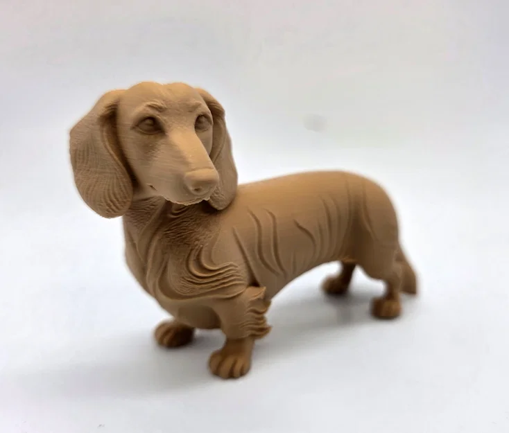 Mô hình chú chó Dachshund lông dài (tư thế đứng) - Image 6