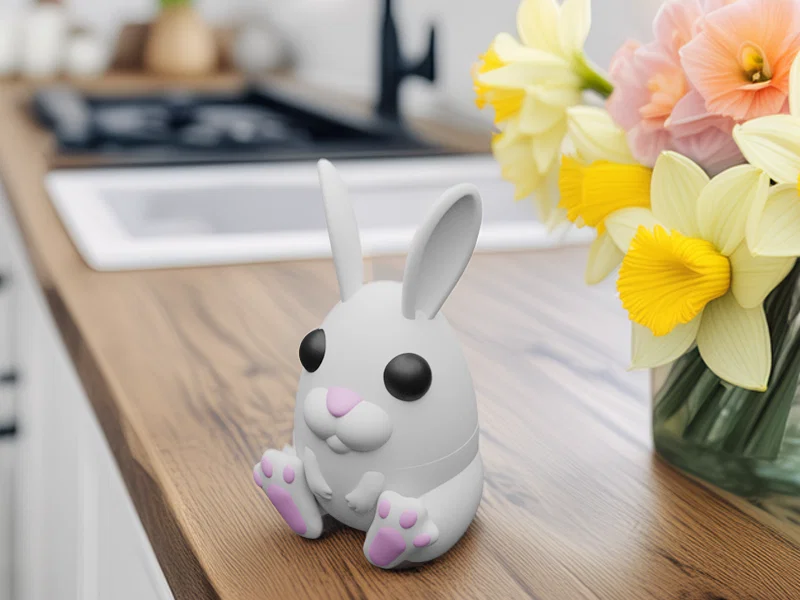 Trứng Thỏ Phục Sinh Dễ Thương (Nắp Vặn & Thiết kế In Đa Vật Liệu) - Image 2
