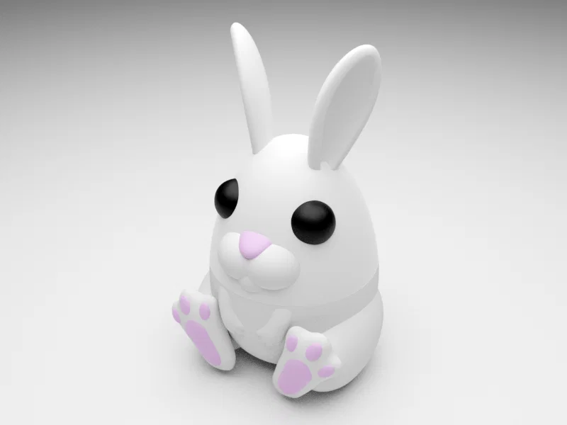 Trứng Thỏ Phục Sinh Dễ Thương (Nắp Vặn & Thiết kế In Đa Vật Liệu) - Image 3