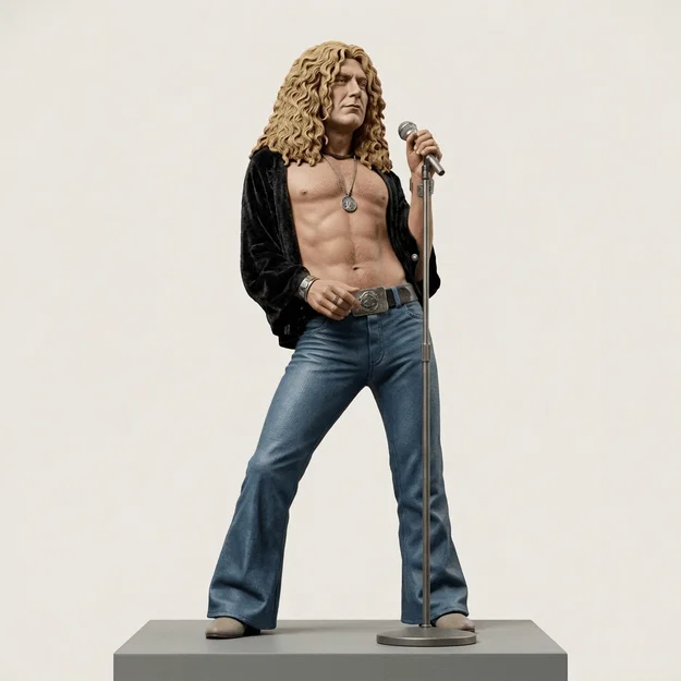 Mô hình 3D Robert Plant - Tái hiện huyền thoại Led Zeppelin - Image 1