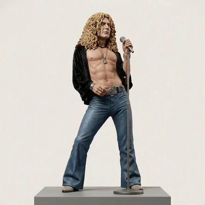 Mô hình 3D Robert Plant - Tái hiện huyền thoại Led Zeppelin