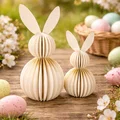 Mô hình chú thỏ sọc 3D decor trang trí lễ Phục sinh cực xinh - Thumbnail 1