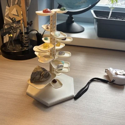 Kệ trưng bày đá quý và trang sức 3D tùy biến cực đẹp