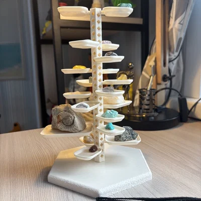 Kệ trưng bày đá quý và trang sức 3D tùy biến cực đẹp