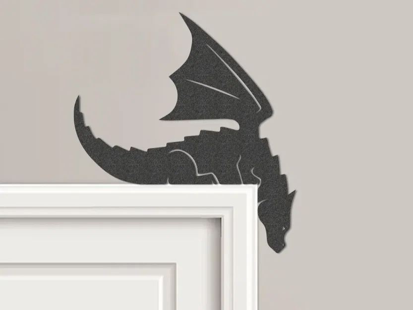 Mô hình trang trí góc cửa hình rồng (Dragon Door Corner Topper) 3D - Image 1