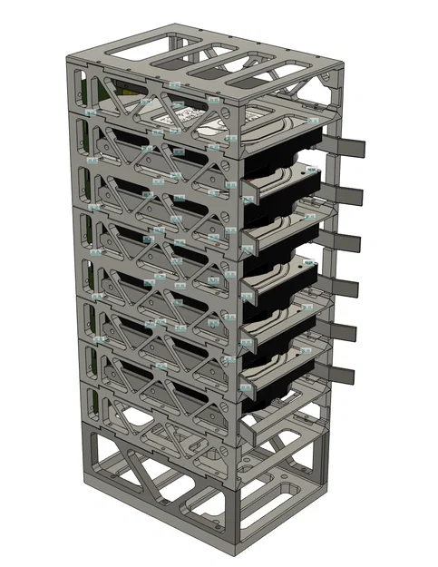 Khay HDD Mô-đun Xếp Chồng Kèm Backplane Hot-Swap - Image 1