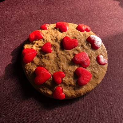 Bánh quy với vụn sô-cô-la hình trái tim