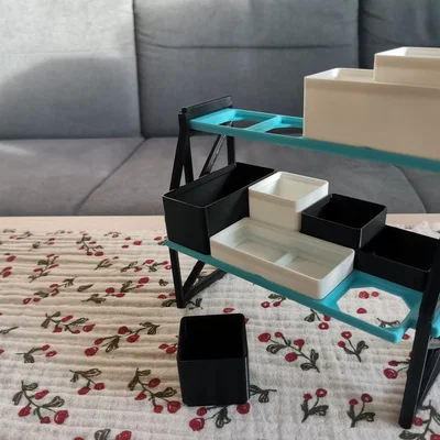 Hệ thống kệ trưng bày xếp chồng (Tương thích Gridfinity)